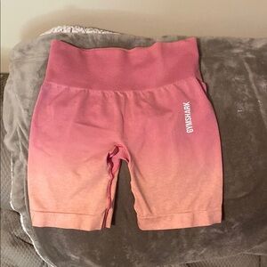 Gymshark Pink Ombre Bike Shorts